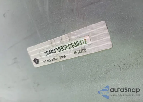 2014 Jeep Compass Sport z USA, uszkodzony, nr VIN 1C4NJDBB3ED880412